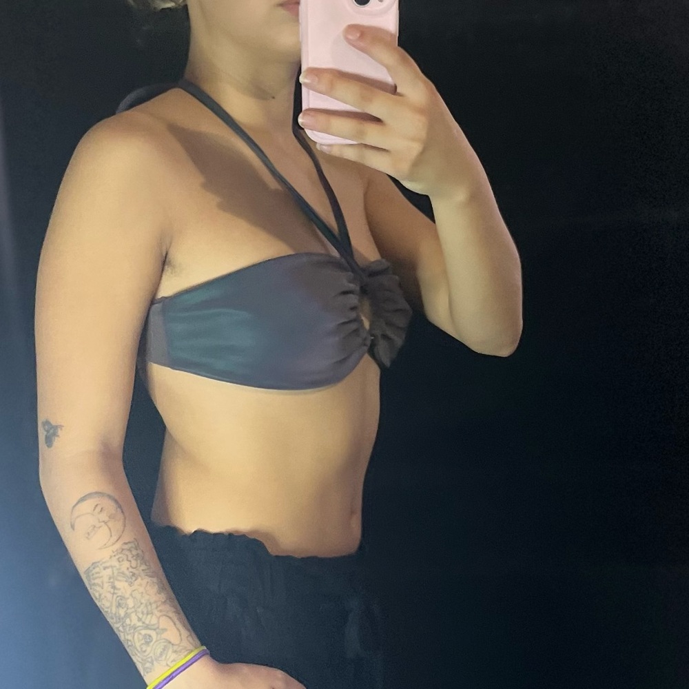Iridescent Holographic Rave Festival Top